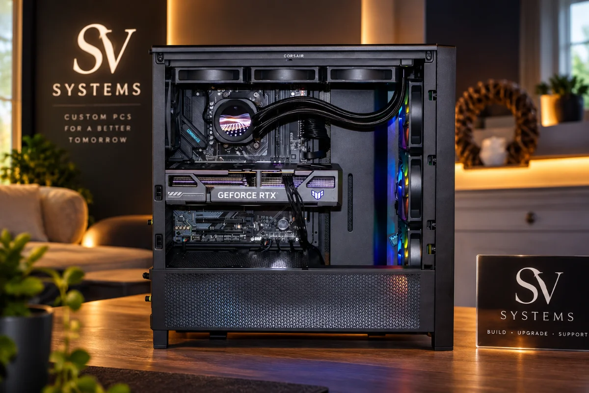Gaming PC build van SV Systems