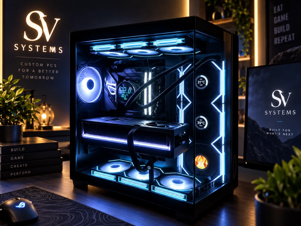 Custom gaming PC gebouwd door SV Systems